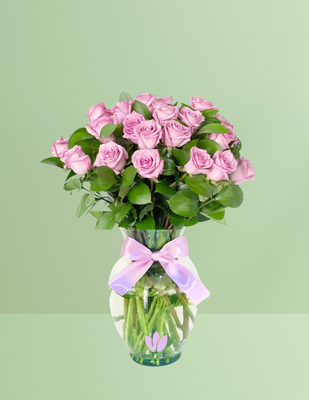 JARRÓN 24 ROSAS