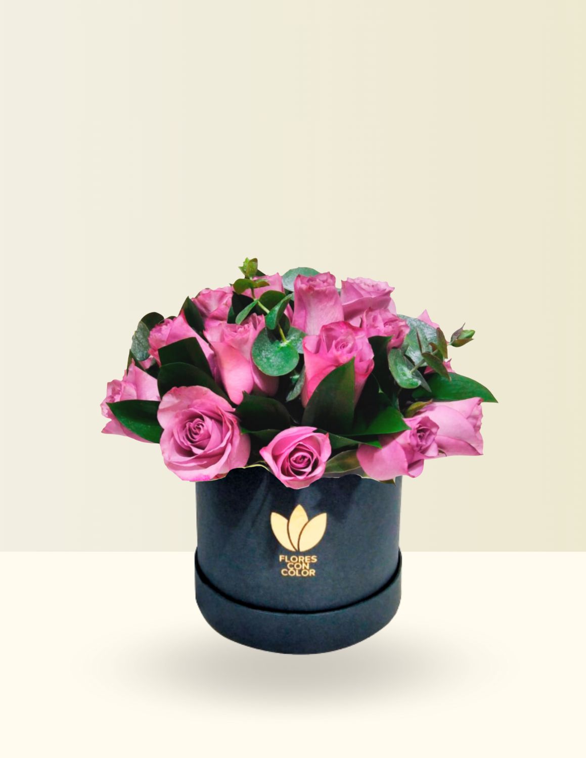 CAJA GIFT 12 ROSAS LILAS