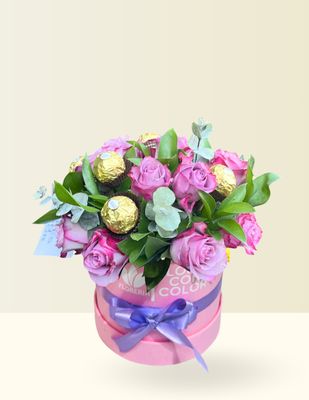 CAJA ROSAS &amp; CHOCOLATES 