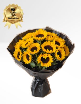 ⚜️RAMO DE 15 GIRASOLES