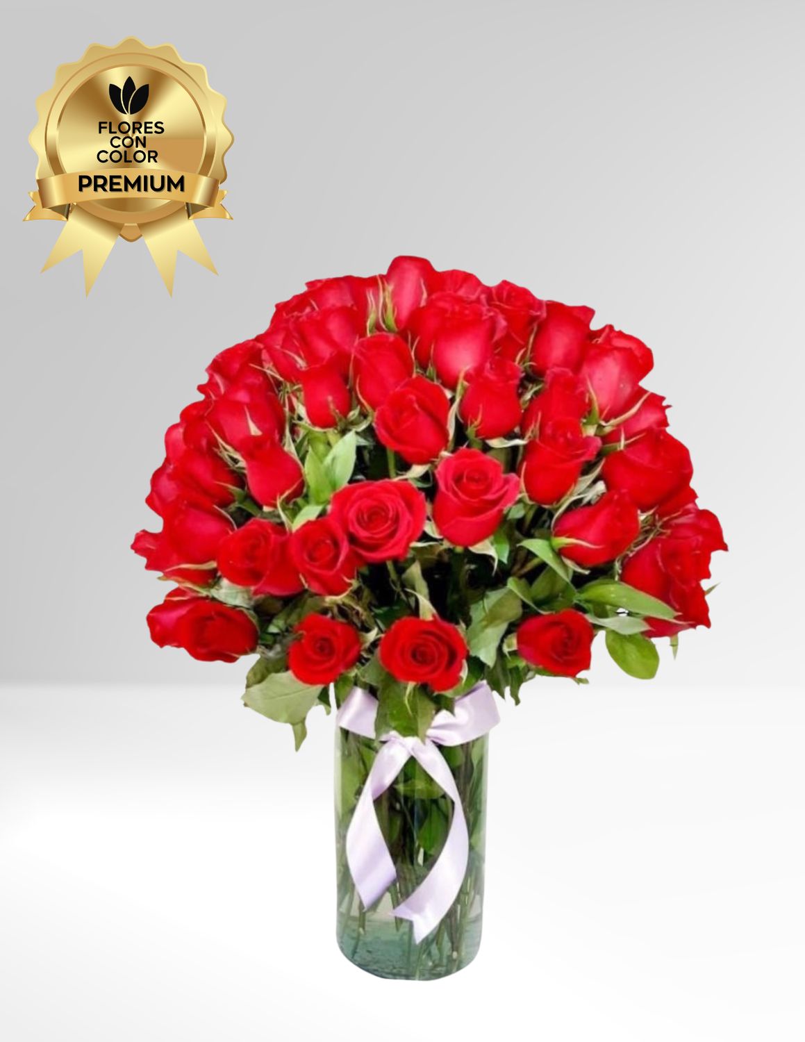 ⚜️JARRÓN CON 100 ROSAS