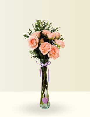 VIOLETERO DE MINI ROSAS