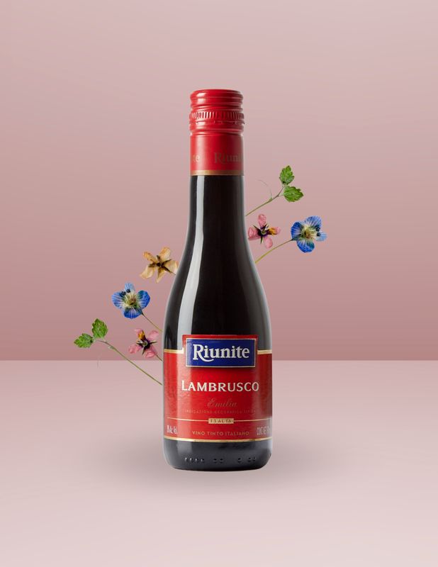 VINO TINTO LAMBRUSCO 187 ml.