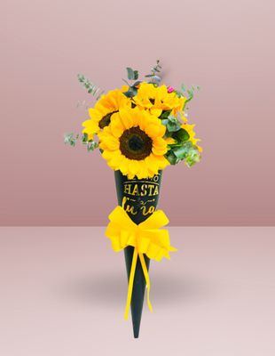 CONO DE 5 GIRASOLES