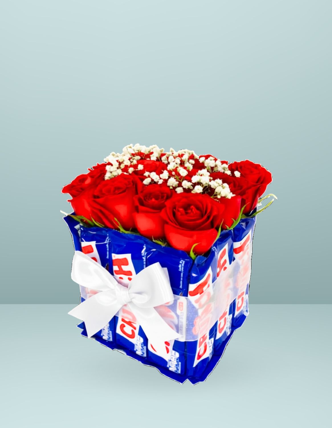 CHOCOLATE CRUNCH CON ROSAS