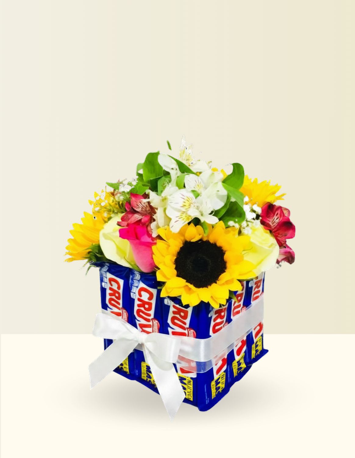 CHOCOLATES CRUNCH CON COMBINACIÓN DE FLORES
