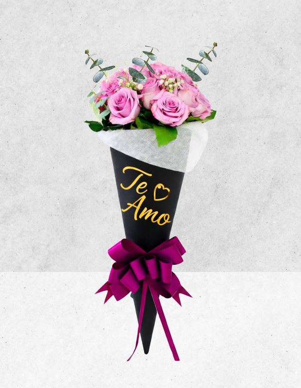 CONO 12 ROSAS LILA