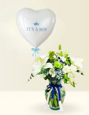 JARRÓN HERMOSO BABY + GLOBO