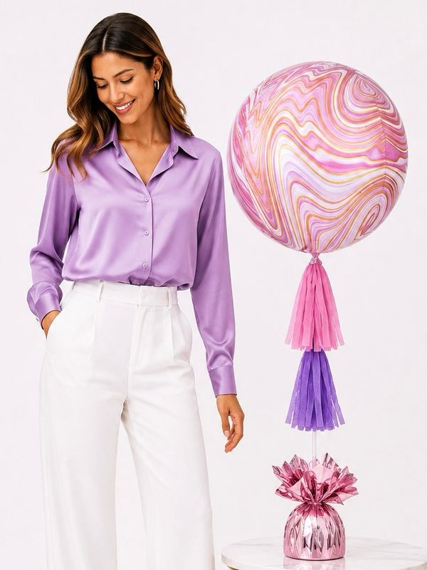 GLOBO MARMOL 15”