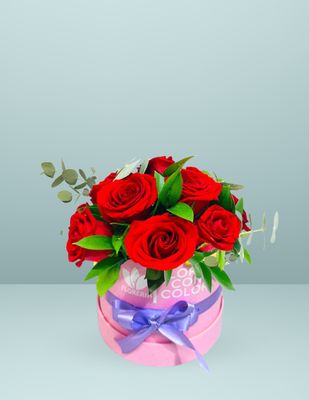 CAJA GIFT 12 ROSAS ROJAS