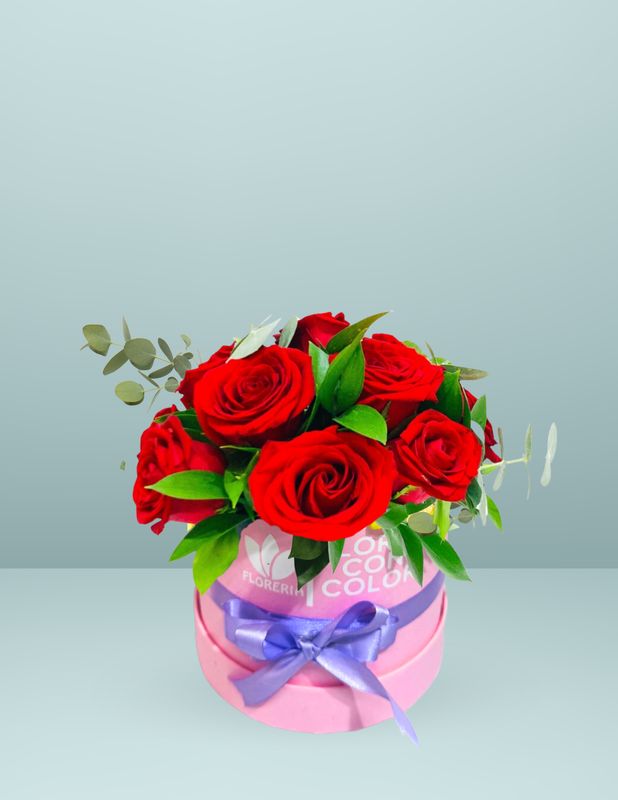 CAJA GIFT 12 ROSAS ROJAS