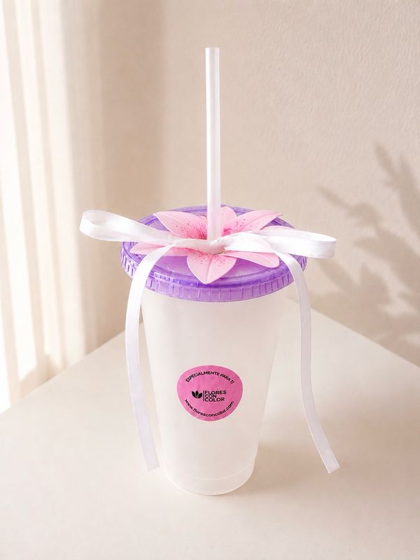 VASO PERSONALIZADO 🌸 CAMBIA DE COLOR AL FRÍO VASO PERSONALIZADO 🌸 CAMBIA DE COLOR AL FRÍO