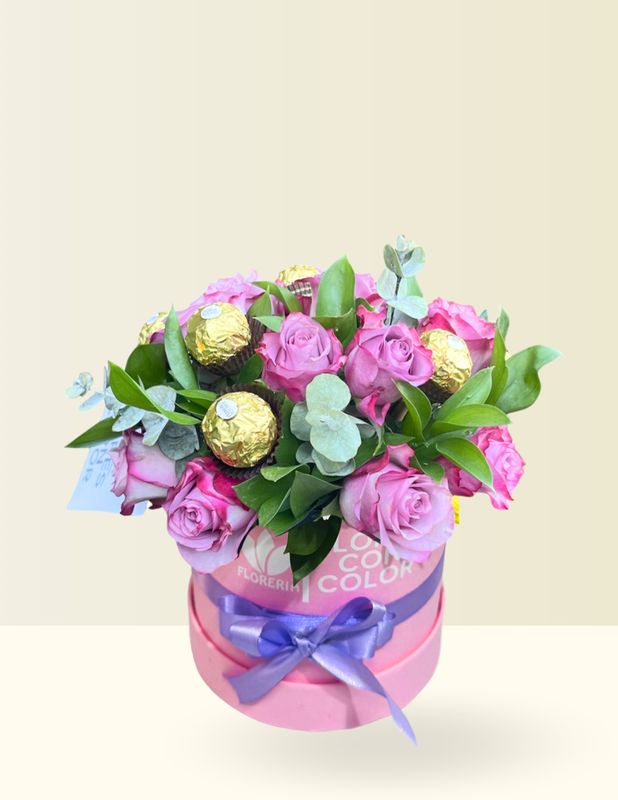 CAJA ROSAS &amp; CHOCOLATES 