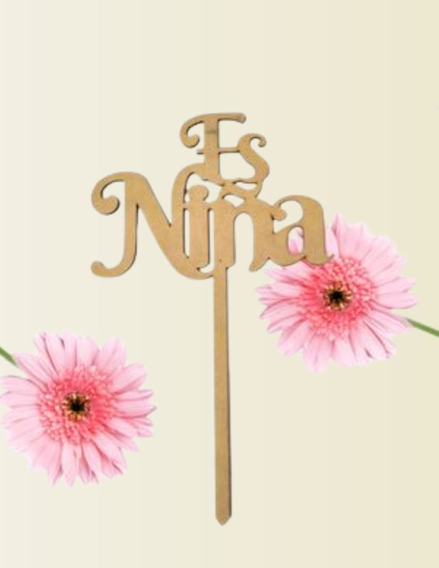LETRERO NIÑA