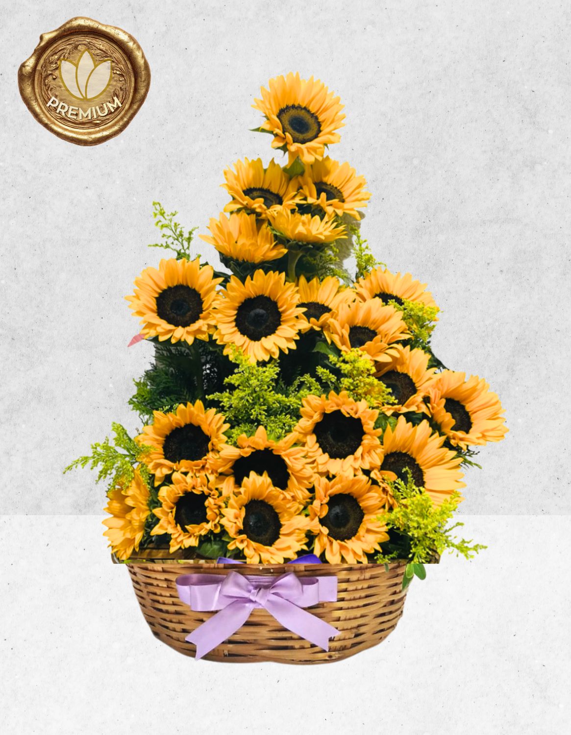 CANASTA JARDIN DE GIRASOLES