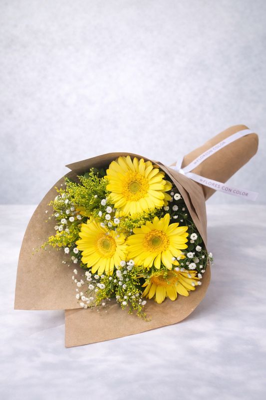 🌼RAMO DE 5 GERBERAS