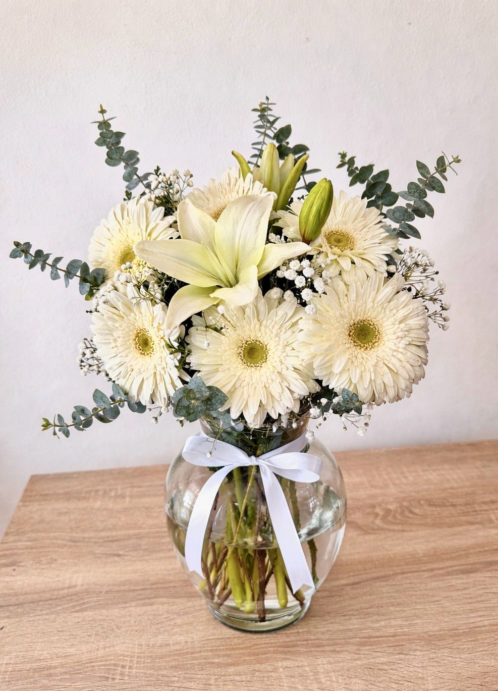 JARRÓN LILYS  &amp; GERBERAS