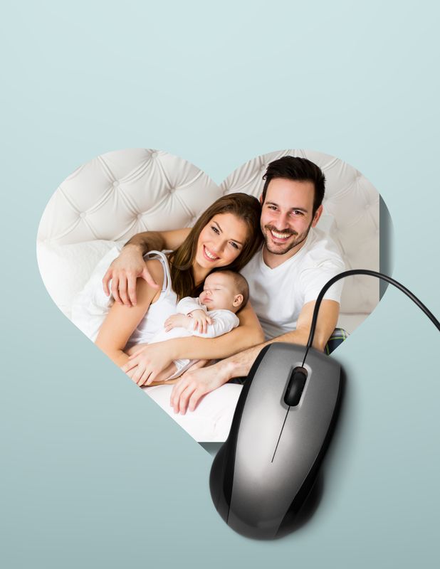 Mouse Pad Personalizado Corazon