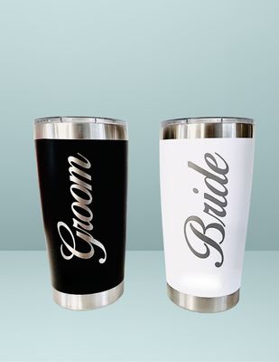 KIT VASOS BRIDE + GROOM