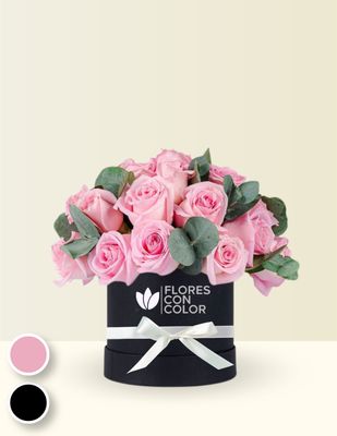 CAJA GIFT 24 ROSAS ROSADAS