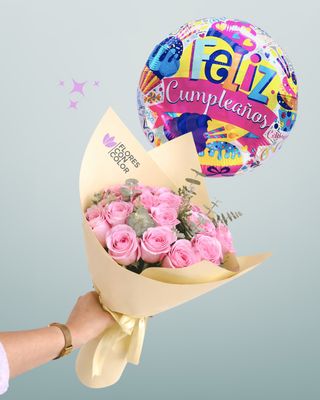 KIT RAMO 24 LOVE ROSA