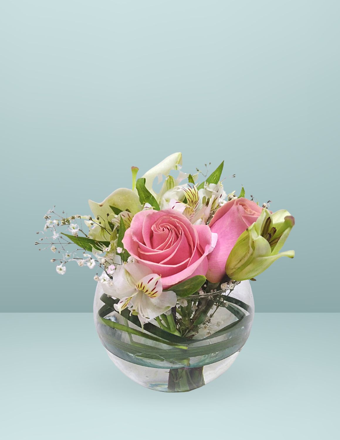 ✨PECERA CON ROSAS Y LIRIOS