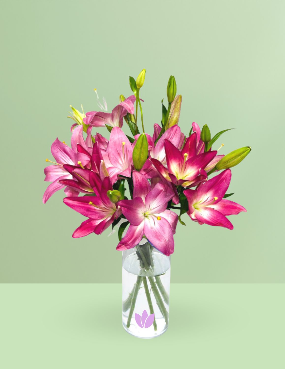 🌸JARRÓN LILY FLORAL