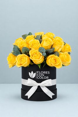 CAJA 24 ROSAS AMARILLAS