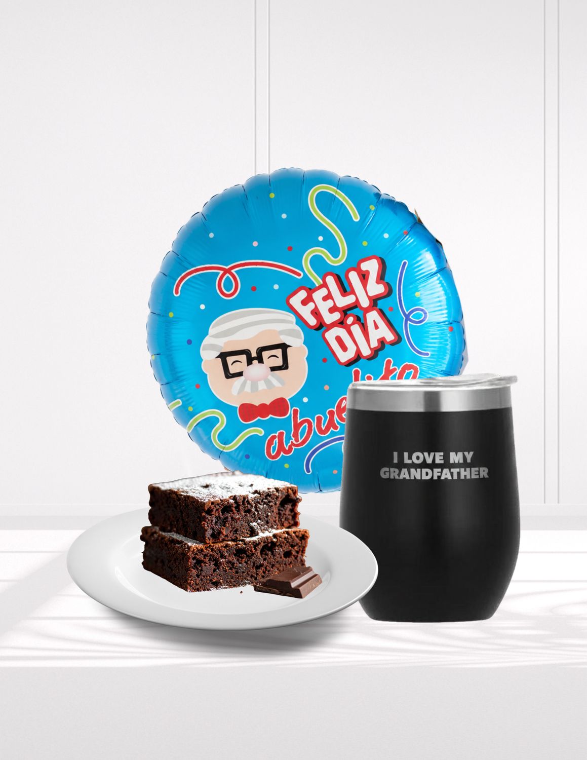 KIT VASO + GLOBO + BROWNIES (8)