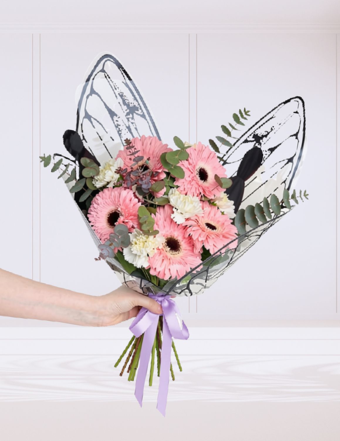 RAMO MARIPOSA /GERBERAS
