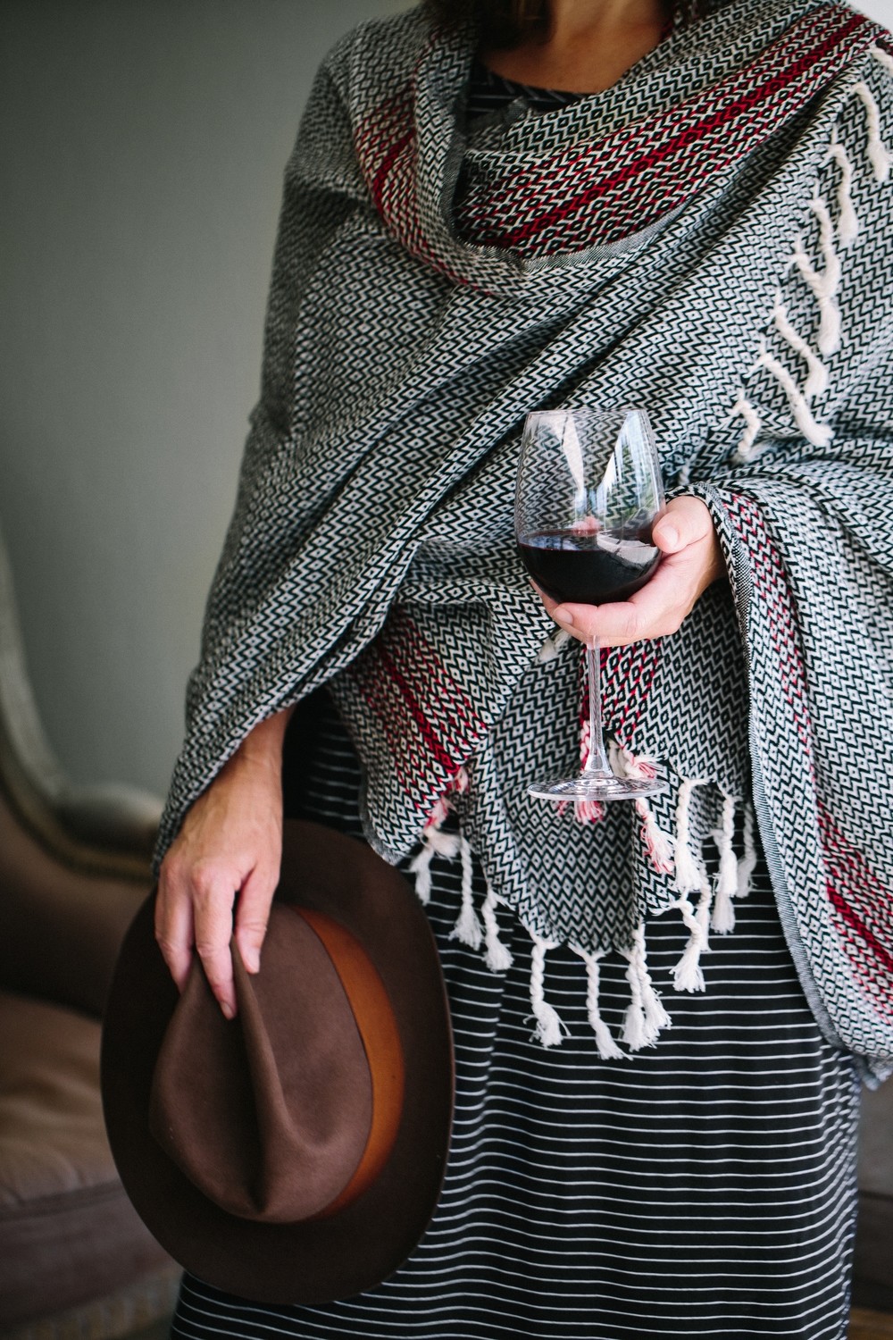 KIRMIZI HANDWOVEN TURKISH TOWEL