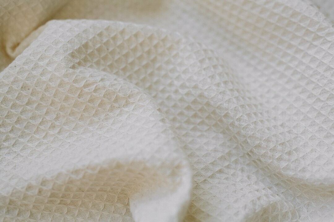 WAFFLE WEAVE TURKISH TOWEL, COLOUR: Oatmeal