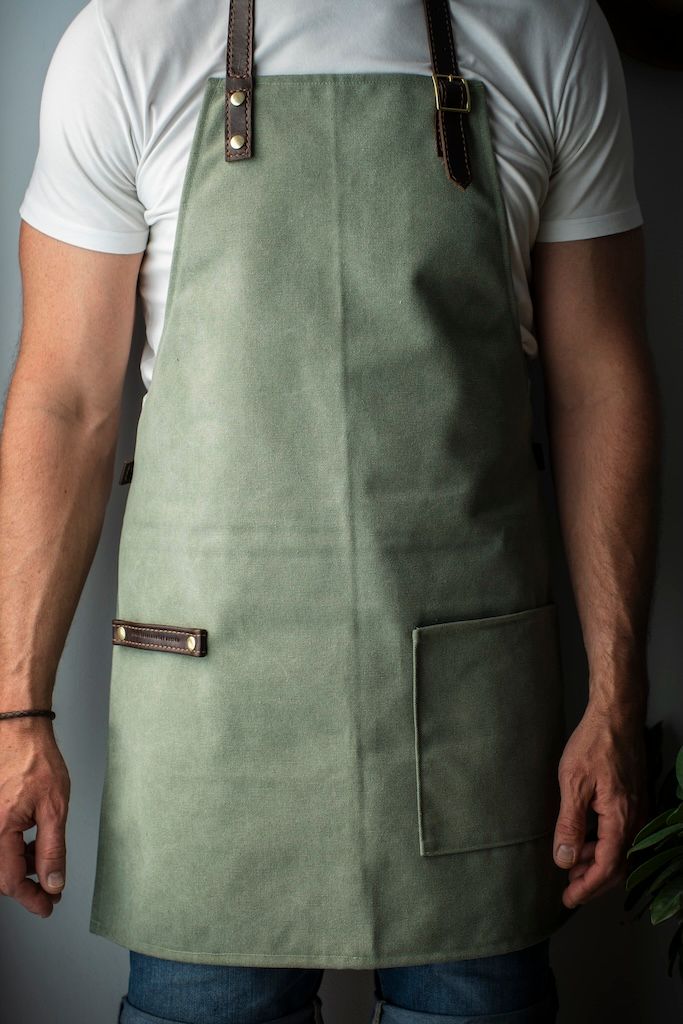 CANVAS &amp; LEATHER APRON