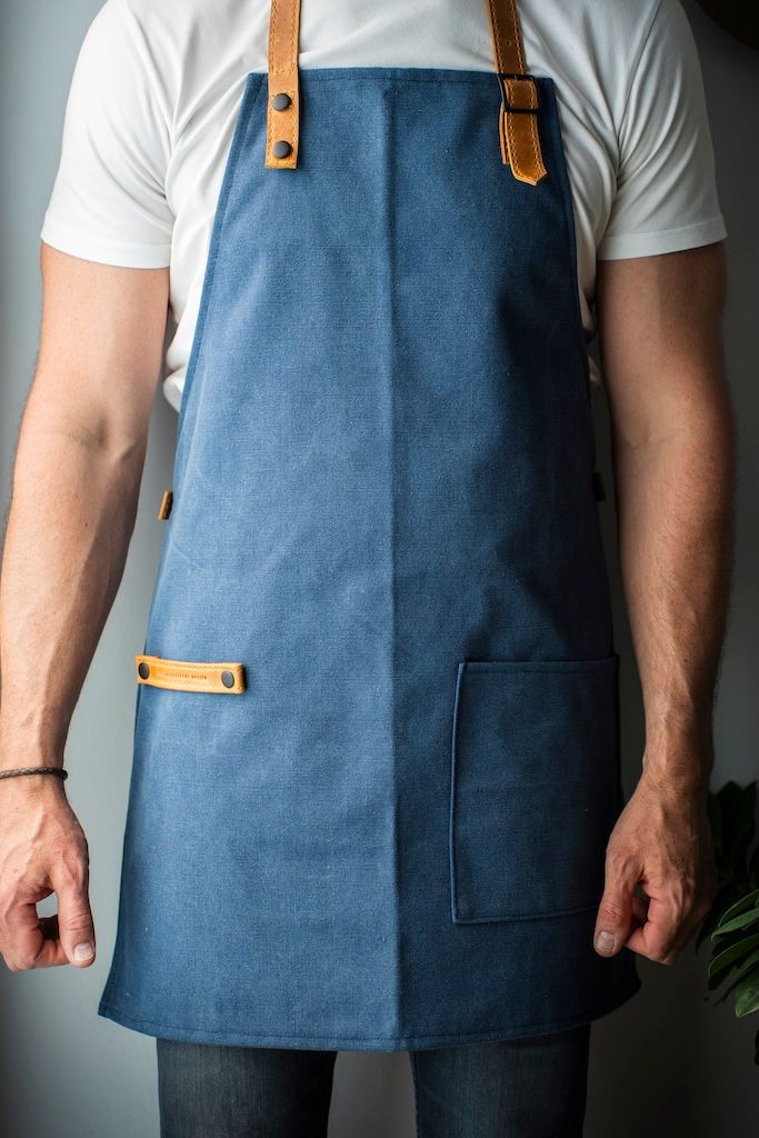 CANVAS &amp; LEATHER APRON