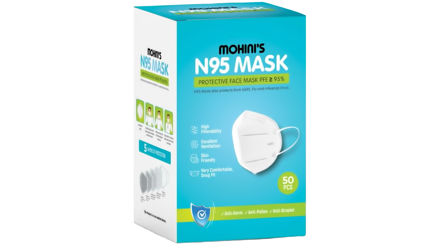 N95 Masks (Carton - 50 Masks) N95 Masks (Carton - 50 Masks)