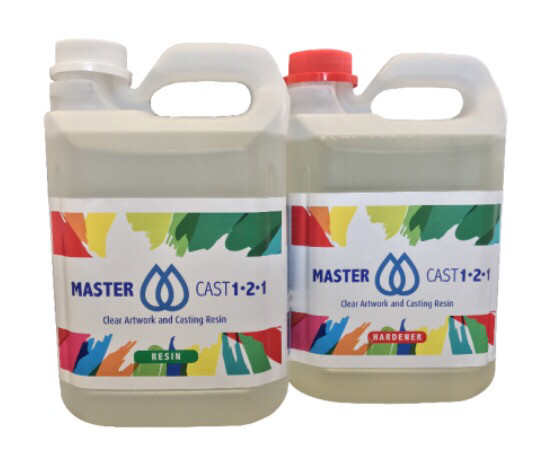 Master Cast 1-2-1 Clear Art Resin 4kg(1.04 Gal)
