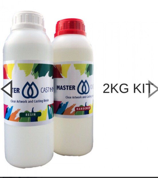 Master Cast 1-2-1 clear Coat Art Resin 2kg (1/2 gal)