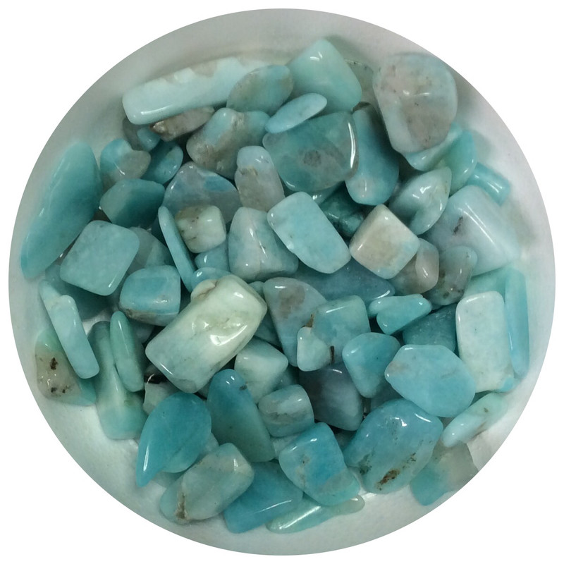  Amazonite Tumbled Chips Stone 200gr