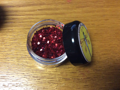 Juicy Red Lips Polyester Glitter 25gr(Super Chunky)