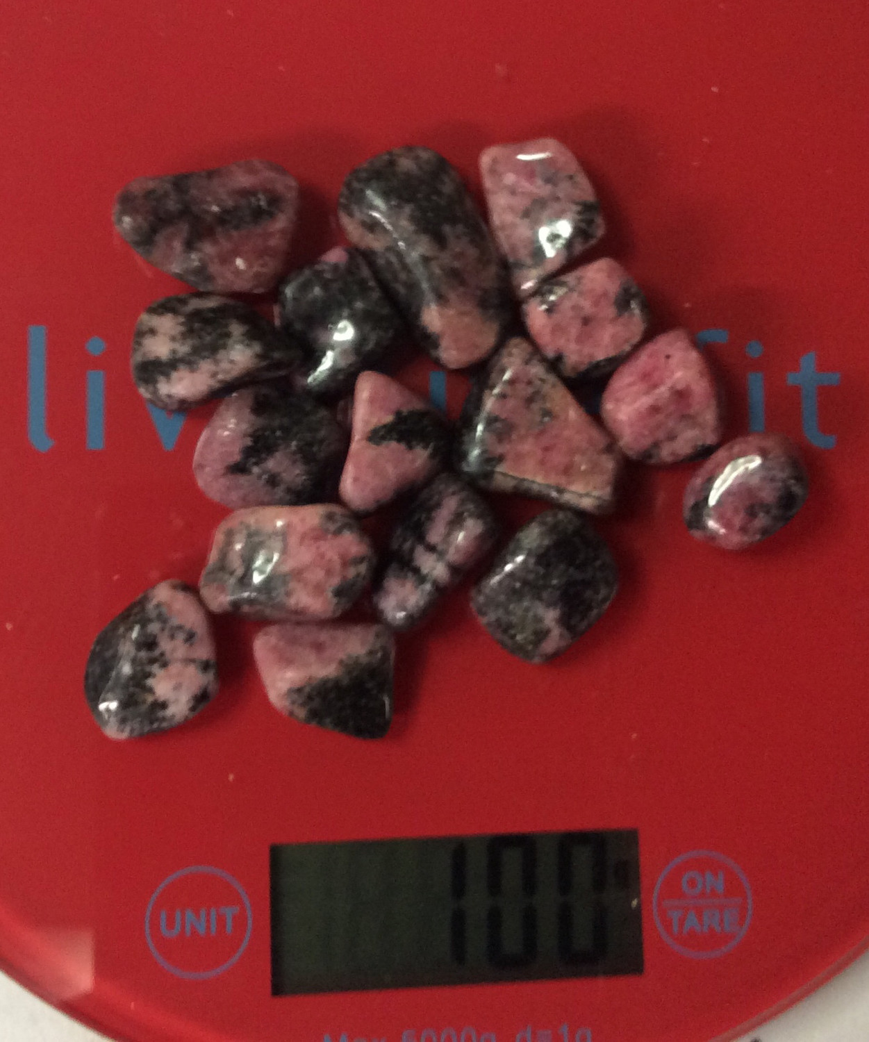 Rhodonite Tumbled Stones Over 200gr