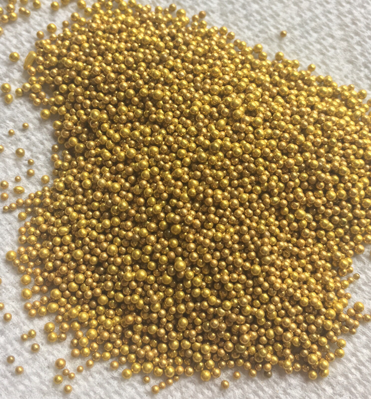 Gold Mini Glass Beads 50gr