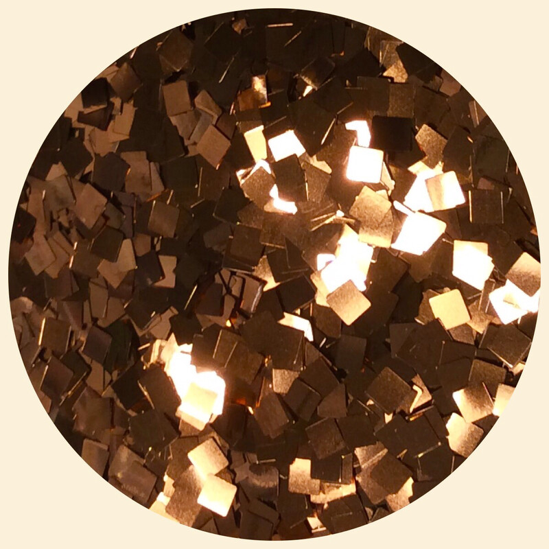 Copper Rose Pixel Glitter