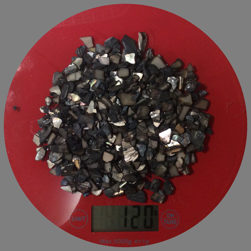 Broken Black Seashells 120gr 