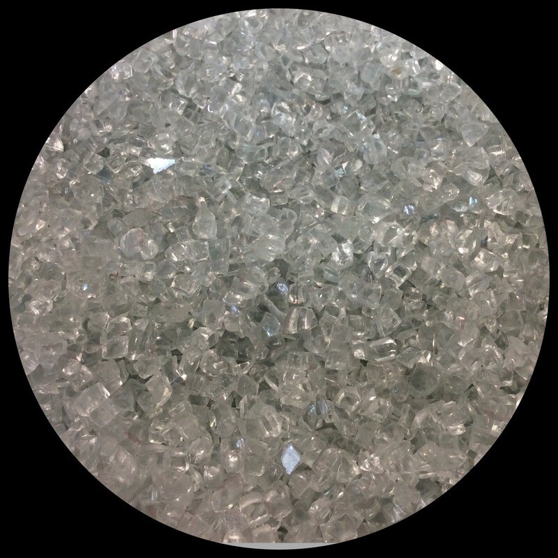 Crushed Prisma Glass Chips 1/2lb
