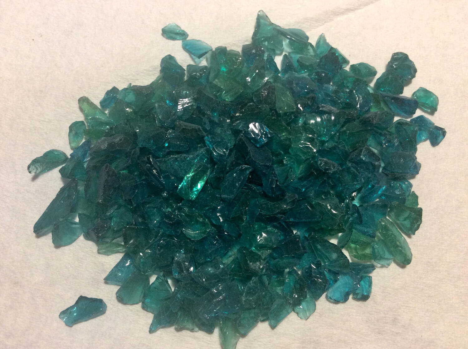 Teal Blue Crushed Glass (NEW)1/2lb