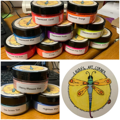 Laura’s Art Corner Pigments (Micas, Glows, And Fluorescents)