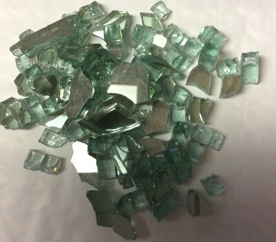 Light Emerald Reflective Fire Glass 1/2 Lb