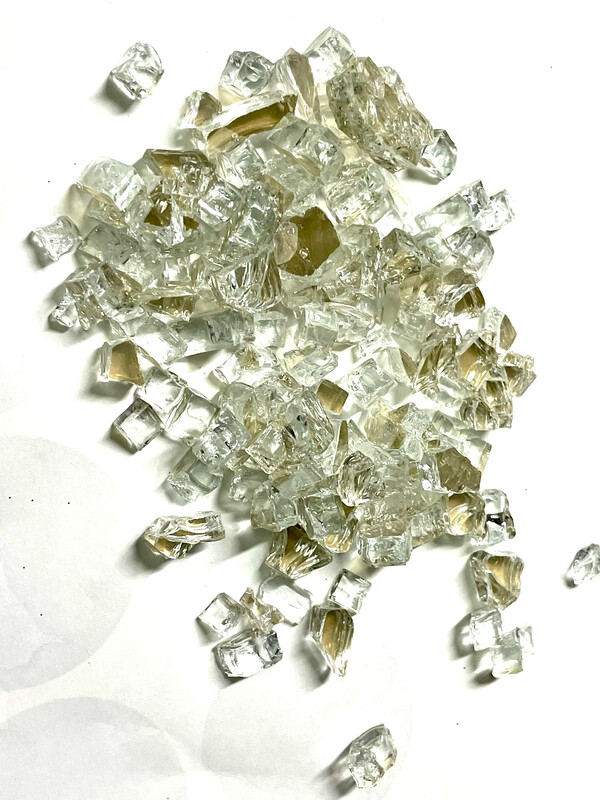 Champagne Reflective Fire Glass 200gr 
