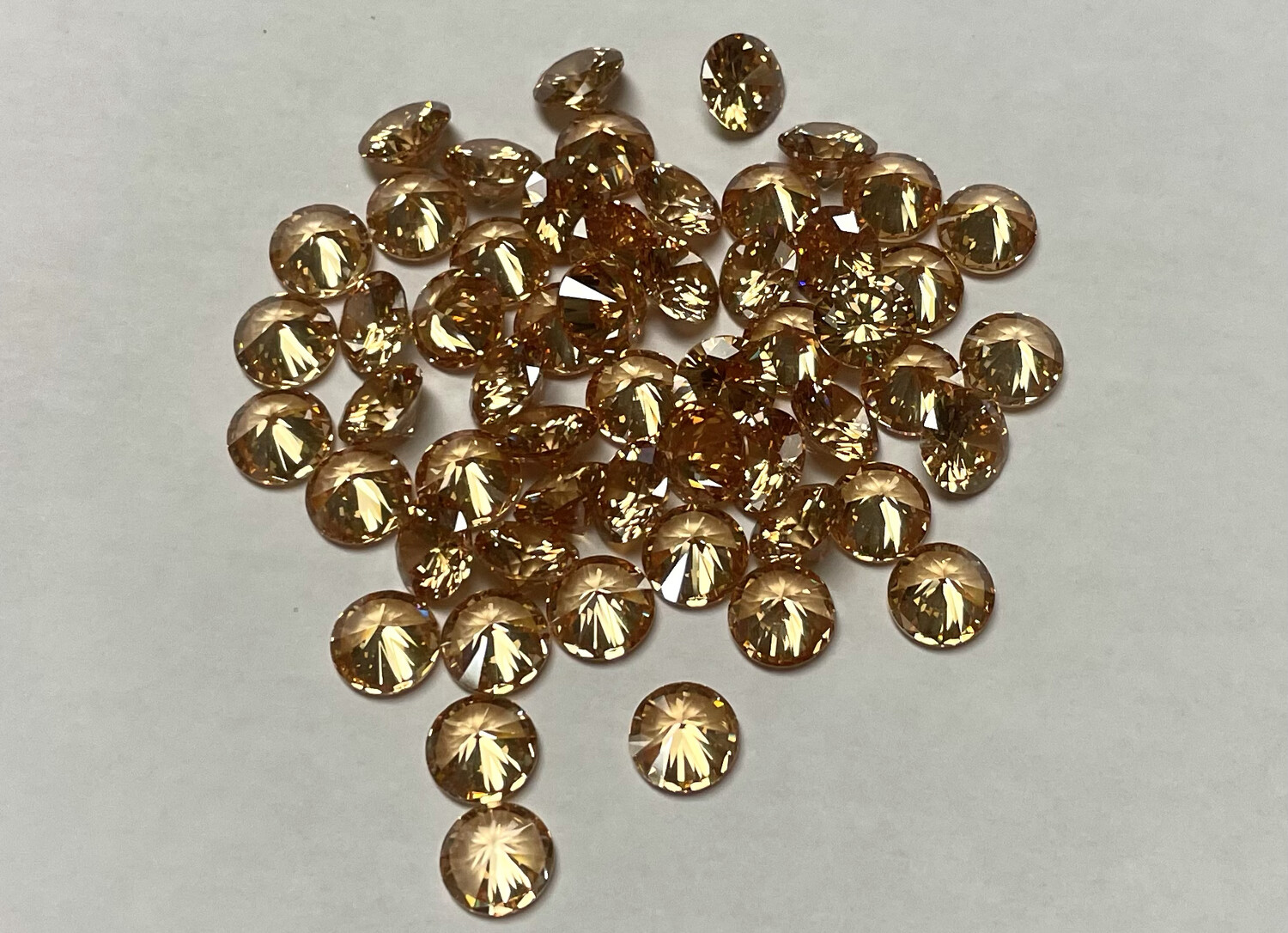 Cubic Zirconias (20 CZ’s) (Champagne)8mm Bonus 4 More