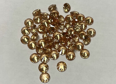 Cubic Zirconias (10+2 extra CZ’s) (Champagne) 6mm